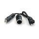 Cablu prelungitor bricheta auto 12-24V 1m cu siguranta fuzibila 10A Carguard USC005