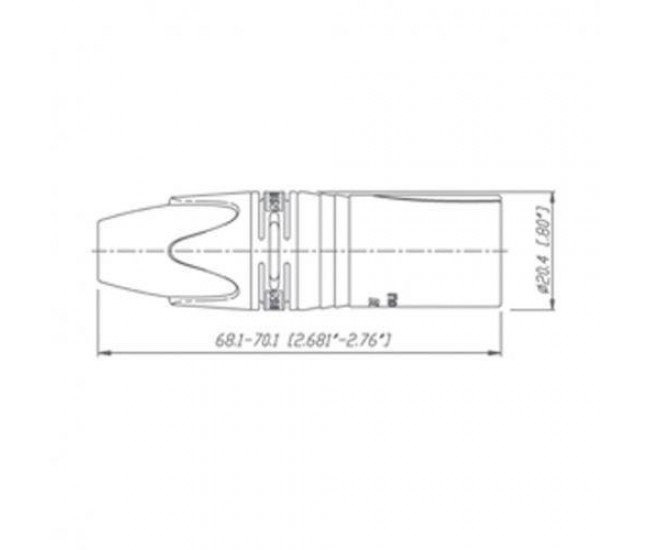 Conector XLR 3 pini mama Neutrik Conector XLR 3 pini mama Neutrik