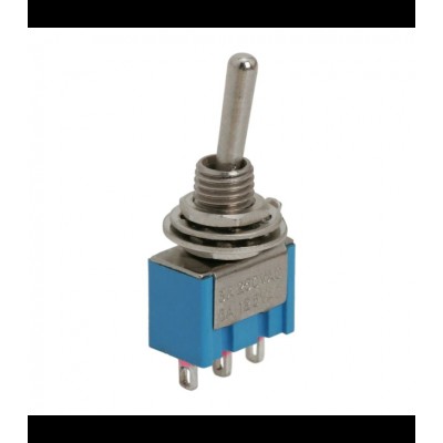 Comutator cu brat 1 circuit 3A 250V ON-OFF-ON cu retinere