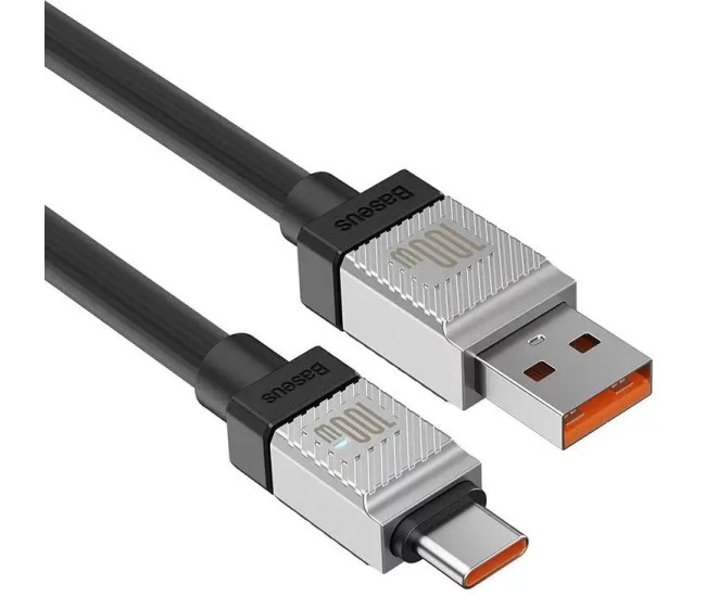Cablu alimentare si date Baseus, Fast Charging USB2.0 - USB Type-C 100W 1m negru CAKW000601 Cablu alimentare si date Baseus, Fast Charging USB2.0 - USB Type-C 100W 1m negru CAKW000601