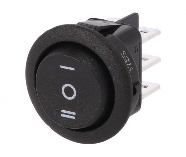 Intrerupator ROCKER DP3T ON-OFF-ON 10A 250VAC Pozitii 3 cu retinere 20mOhm CANAL ELECTRONIC MR3-230-R6-BBNWC Intrerupator ROCKER DP3T ON-OFF-ON 10A 250VAC Pozitii 3 cu retinere 20mOhm CANAL ELECTRONIC MR3-230-R6-BBNWC