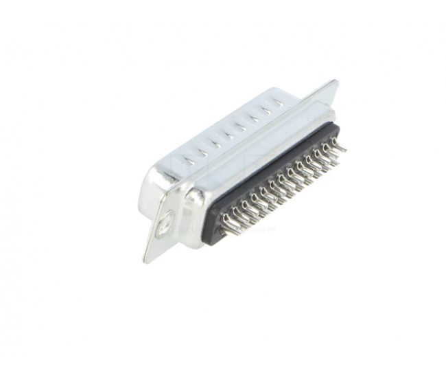 Mufa D-Sub 25 pini tata pe cablu lipire contacte bronz-fosfor ADAM TECH DB25-PD Mufa D-Sub 25 pini tata pe cablu lipire contacte bronz-fosfor ADAM TECH DB25-PD