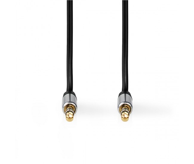 Cablu Audio Stereo Nedis Jack 3.5 mm - 3.5 mm 1m negru Cablu Audio Stereo Nedis Jack 3.5 mm - 3.5 mm 1m negru