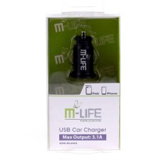 Alimentator auto USB 3.1A M-Life