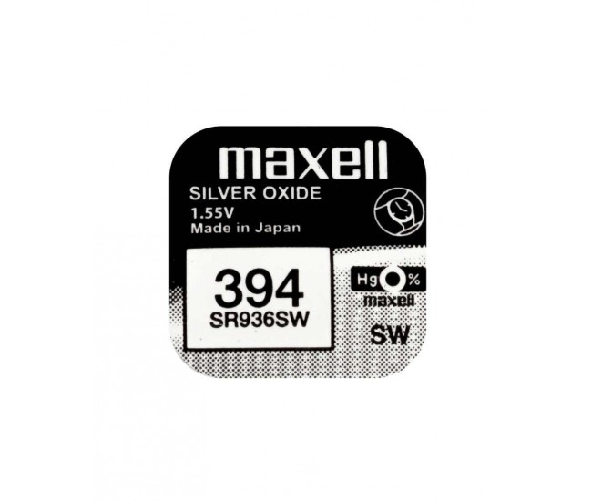 Baterie ceas Maxell SR936SW V394 AG9 1.55V oxid de argint 1buc Baterie ceas Maxell SR936SW V394 AG9 1.55V oxid de argint 1buc