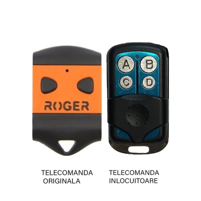 Telecomanda poarta garaj Roger H80/TX22 de doua si patru canale/ cod fix/ 433.92MHz (847)