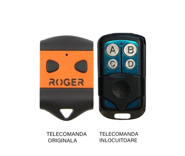 Telecomanda poarta garaj Roger H80/TX22 de doua si patru canale/ cod fix/ 433.92MHz (847)