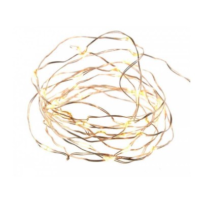 Ghirlanda luminoasa 30 micro LED-uri albe luminozitate ridicata lumina calda WELL