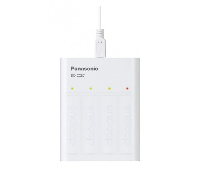 Eneloop Incarcator USB & boster include acumulatori 4x AA(R6) 1900mAh Panasonic K-KJ87MCC40USB Eneloop Incarcator USB & boster include acumulatori 4x AA(R6) 1900mAh Panasonic K-KJ87MCC40USB