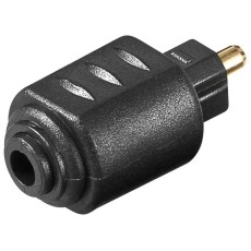Adaptor Mini-TOSLINK 3.5 mm mama la TOSLINK tata Placat cu aur 11924 Goobay Adaptor Mini-TOSLINK 3.5 mm mama la TOSLINK tata Placat cu aur 11924 Goobay