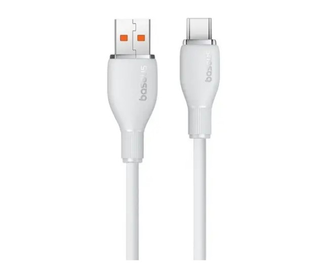 Cablu alimentare si date Baseus Pudding Fast Charging USB - USB Type-C 3.2 gen 1 100W 2m alb P10355703221-01