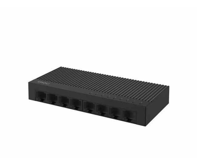 Switch Imou SF108C 8 porturi 10/100Mbps carcasa plastic negru Switch Imou SF108C 8 porturi 10/100Mbps carcasa plastic negru