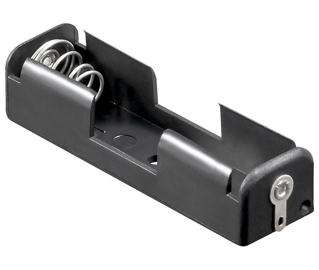 Suport baterie 1x AA R6 cu lamela pentru lipire negru 11489 Goobay Suport baterie 1x AA R6 cu lamela pentru lipire negru 11489 Goobay