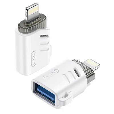 Adaptor OTG Lightning tata la USB A mama alb XO-NB256A Adaptor OTG Lightning tata la USB A mama alb XO-NB256A