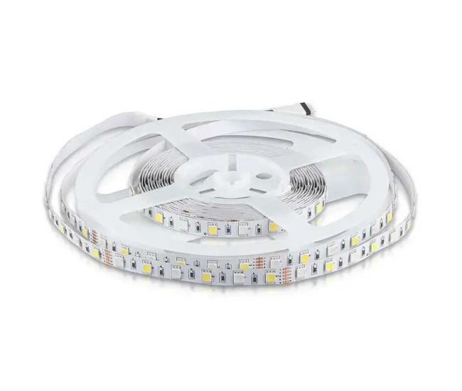 Banda LED SMD5050 60LED/m 357lm/m 8W/m RGB+W alb neutru IP20 5m V-TAC SKU-212552 Banda LED SMD5050 60LED/m 357lm/m 8W/m RGB+W alb neutru IP20 5m V-TAC SKU-212552