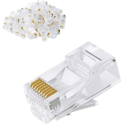 Set 10buc mufe de retea Well RJ45 8P8C Cat5e neecranate contacte aurite TEL-0080-WL-10 Set 10buc mufe de retea Well RJ45 8P8C Cat5e neecranate contacte aurite TEL-0080-WL-10
