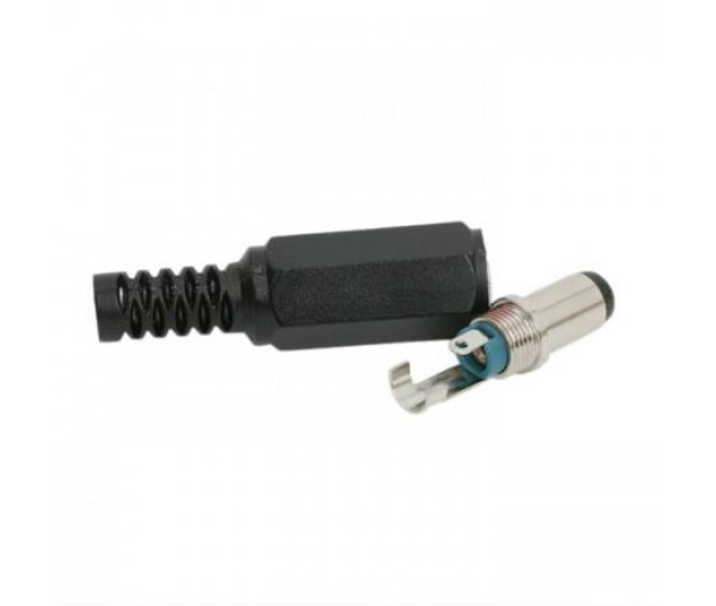 Mufa DC 5.5x2.5 mm tata cu protector