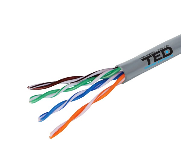 Cablu TED Wire Expert UTP Cat5e cupru integral 10m TED002495-1