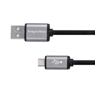 Cablu USB - MICRO USB 1m BASIC Kruger&Matz Cablu USB - MICRO USB 1m BASIC Kruger&Matz