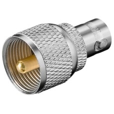Adaptor UHF la BNC mama contact aurit Goobay