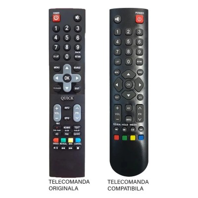 Telecomanda TV Utok U50UHD1/ U55UHD1 compatibil cu originalul (347-2)