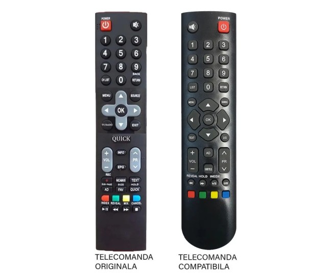 Telecomanda TV Utok U50UHD1/ U55UHD1 compatibil cu originalul (347-2)