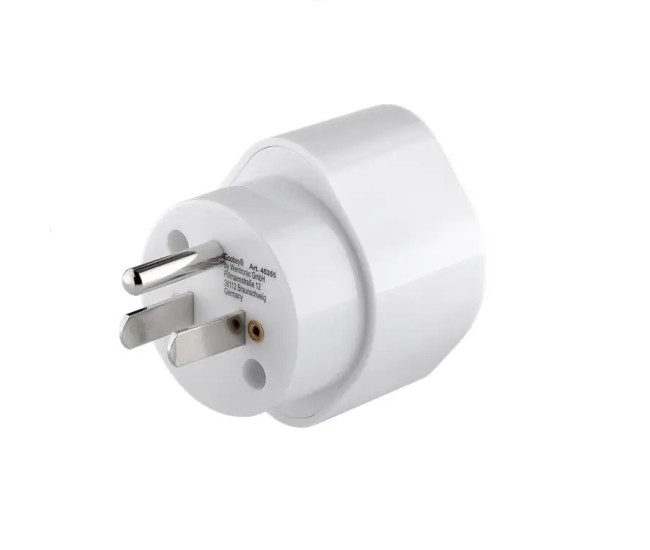 Adaptor CEE 7/3 Schuko mama la priza US /Japonia Tip B /NEMA 5-15 /3 pini alb