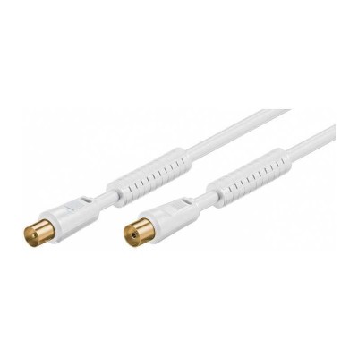 Cablu antena ecranat tata-mama 2.5m alb Goobay
