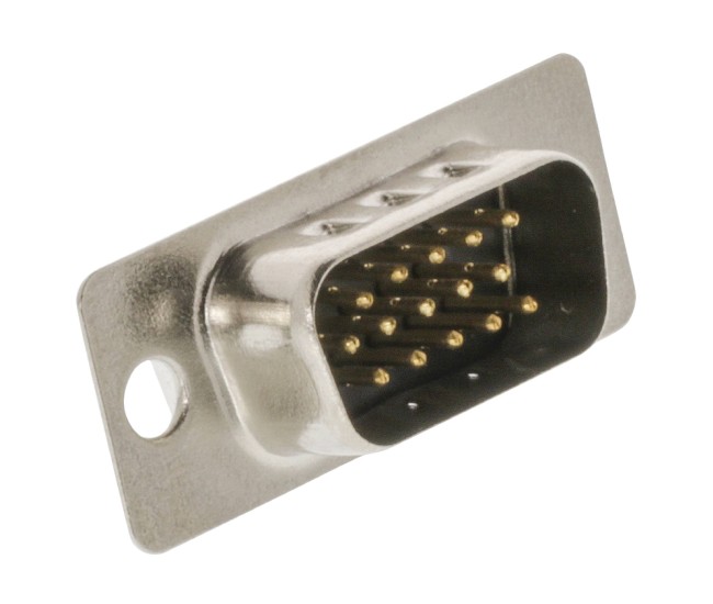 Mufa VGA tata 15 pini 3 randuri cu terminale de lipire CONNFLY