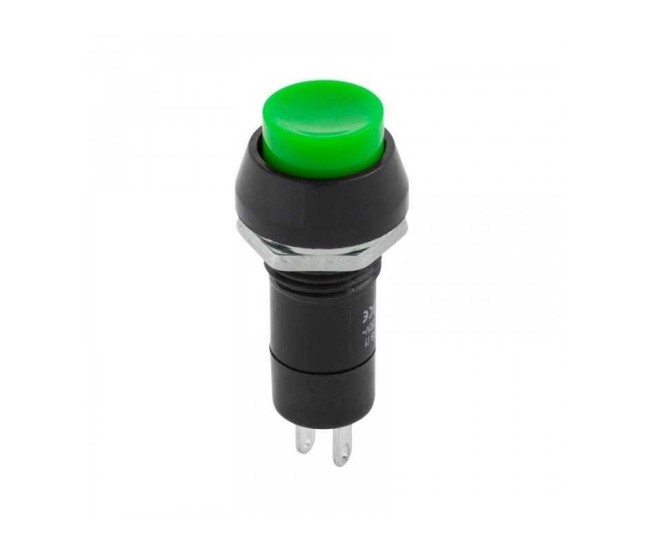 Intrerupator 1A 230VAC PBS 11A ON-OFF verde cu retinere rotund Intrerupator 1A 230VAC PBS 11A ON-OFF verde cu retinere rotund