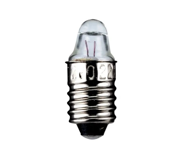 Set 10 becuri 3.7V 0.3A lentila lupa dulie cu filet E10 Goobay 9334-10