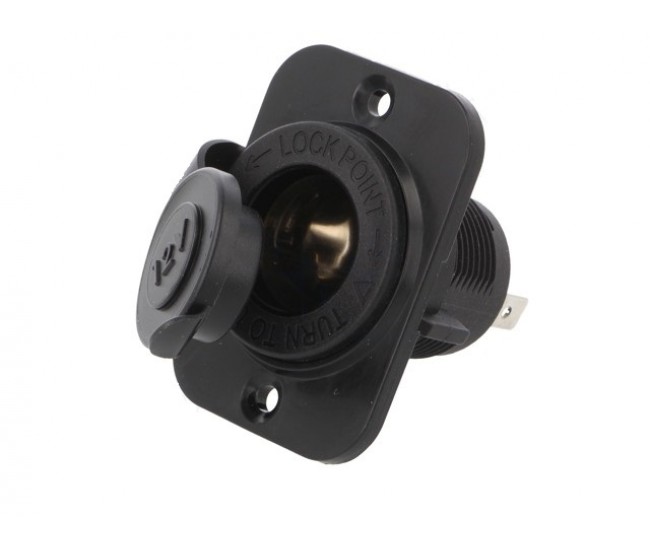 Priza panou soclu bricheta auto x1 12V DC 20A SCI A13-142AP-BB3 Priza panou soclu bricheta auto x1 12V DC 20A SCI A13-142AP-BB3