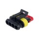 Conector cablu Superseal 1.5 mama mufa 4 pini IP67 TE Connectivity 282088-1 Conector cablu Superseal 1.5 mama mufa 4 pini IP67 TE Connectivity 282088-1