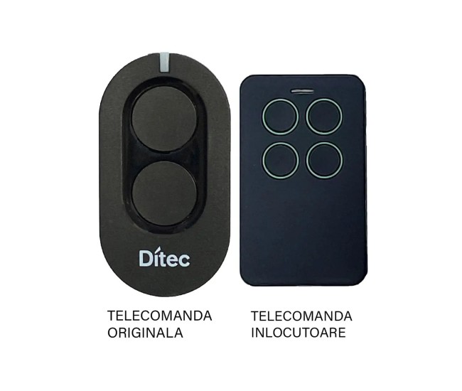 Telecomanda pentru poarta garaj Ditec Zen 2 4 Butoane/ cod saritor/ 433.92Mhz (811-1)