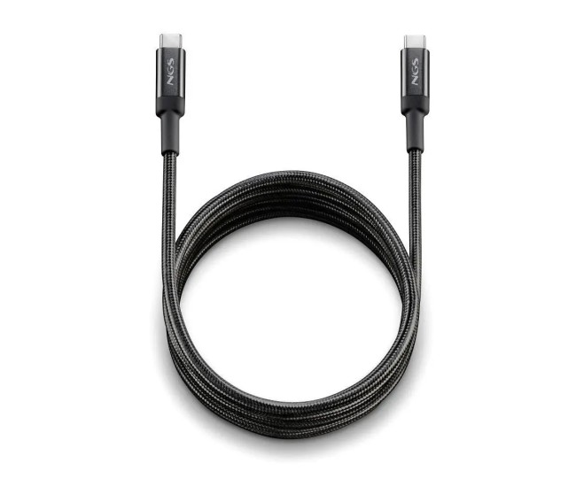 Cablu USB-C - USB-C NGS KNOT 100W-2 2m 100W negru