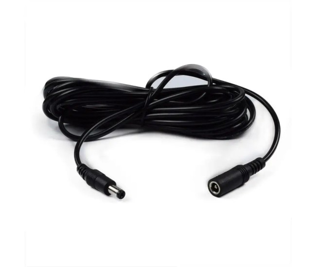 Cablu prelungitor 2x0.5mm2 DC 5.5/2.1 mufa - DC 5.5/2.1 soclu 5m 3A drept negru POS POSDC-Y-PS21-5.0 Cablu prelungitor 2x0.5mm2 DC 5.5/2.1 mufa - DC 5.5/2.1 soclu 5m 3A drept negru POS POSDC-Y-PS21-5.0