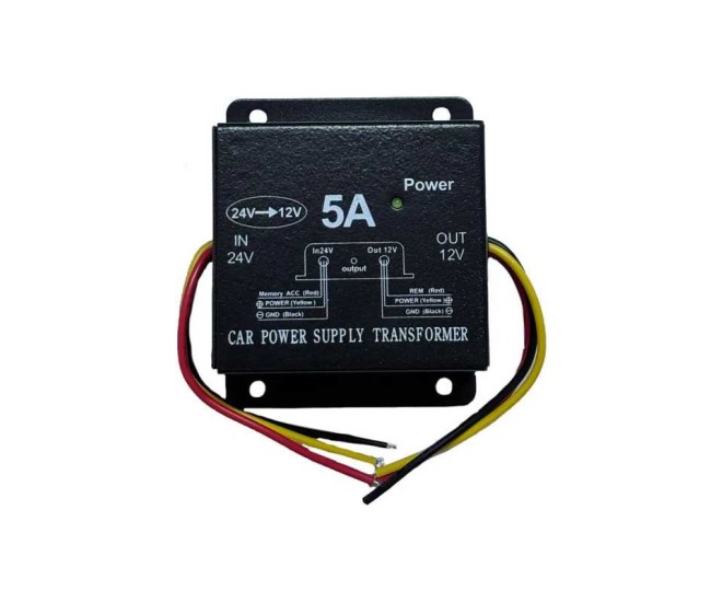 Convertor auto IN 24V intrare la OUT 12V /5A iesire (556) Convertor auto IN 24V intrare la OUT 12V /5A iesire (556)
