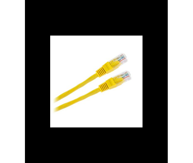 Cablu patchcord UTP CCA galben 0.5m Cabletech Cablu patchcord UTP CCA galben 0.5m Cabletech