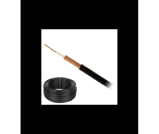 Cablu coaxial H155 WLAN cupru 5.4mm PVC negru Cabletech Cablu coaxial H155 WLAN cupru 5.4mm PVC negru Cabletech