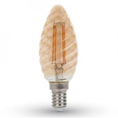 Bec LED E14 4W cu filament 2200K alb cald V-TAC Bec LED E14 4W cu filament 2200K alb cald V-TAC