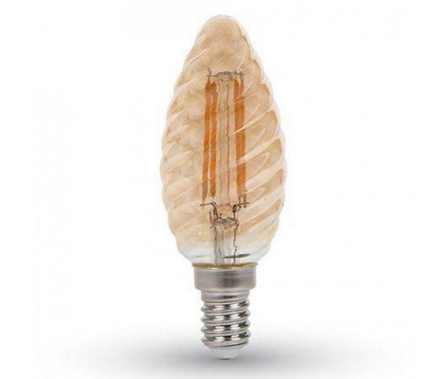 Bec LED E14 4W cu filament 2200K alb cald V-TAC