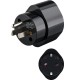 Adaptor calatorie CEE 7/3 Schuko mama la priza US /Japonia Tip B /NEMA 5-15 /3 pini negru