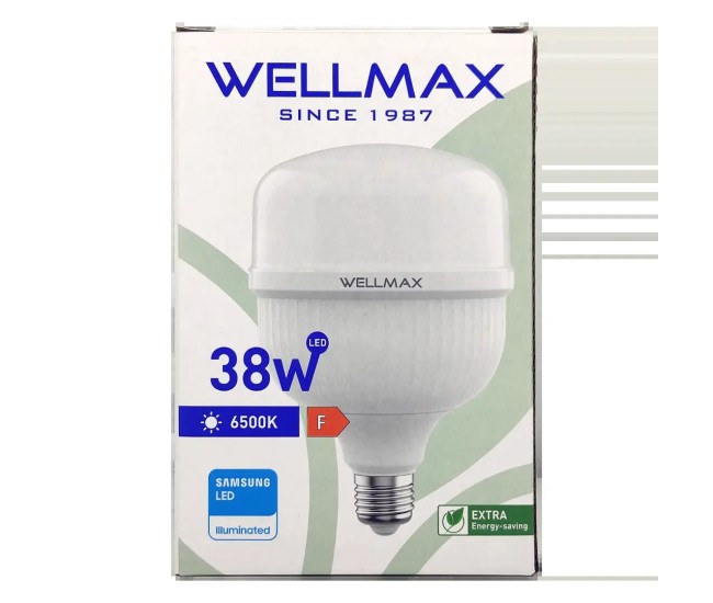 Bec LED cu chip SAMSUNG E27 T100 T-BULB 38W 4050lm 6500K Wellmax VE20706 Bec LED cu chip SAMSUNG E27 T100 T-BULB 38W 4050lm 6500K Wellmax VE20706