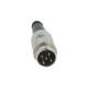 Mufa DIN tata 5 pini drept pe cablu cu lipire 34V DELTRON 610-0520 Mufa DIN tata 5 pini drept pe cablu cu lipire 34V DELTRON 610-0520
