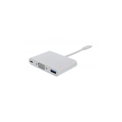 Adaptor USB Type C 3.1 - VGA USB3.0 USB-C PD Well