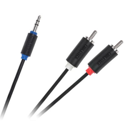 Cablu Jack 3.5 mm la 2x RCA 1.8m Cabletech Cablu Jack 3.5 mm la 2x RCA 1.8m Cabletech