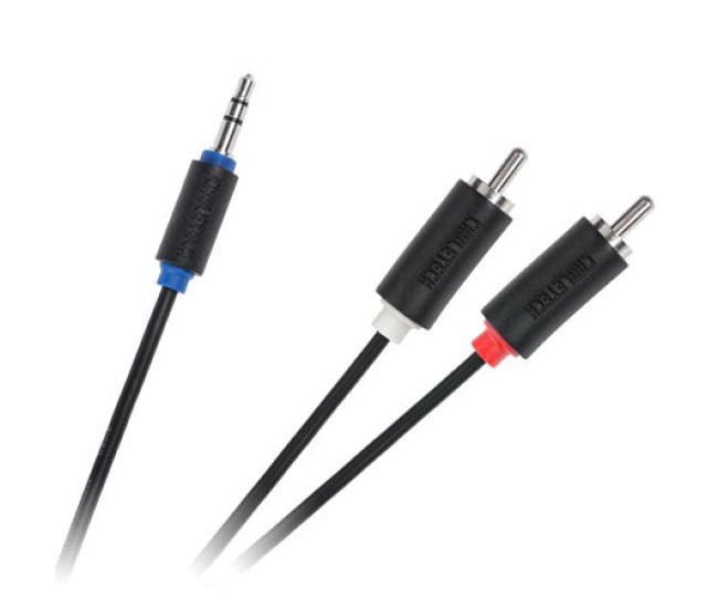 Cablu Jack 3.5 mm la 2x RCA 1.8m Cabletech Cablu Jack 3.5 mm la 2x RCA 1.8m Cabletech