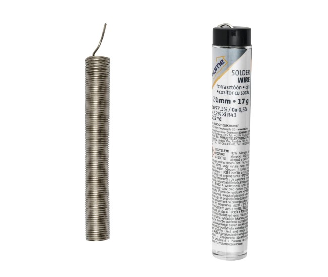 Fudor 17gr cositor de lipit fara plumb 1mm Sn97.3/Cu0.5%/sacaz2.2% HOME Fudor 17gr cositor de lipit fara plumb 1mm Sn97.3/Cu0.5%/sacaz2.2% HOME