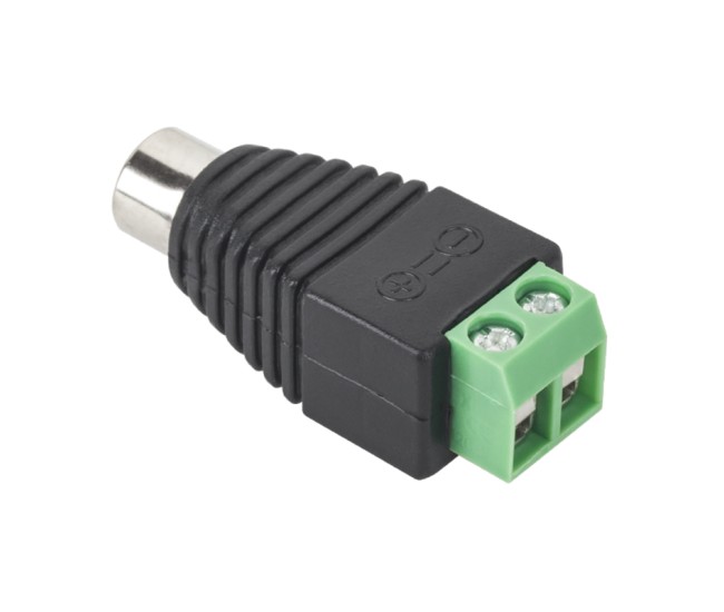 Mufa RCA mama rapida cu surub regleta Mufa RCA mama rapida cu surub regleta