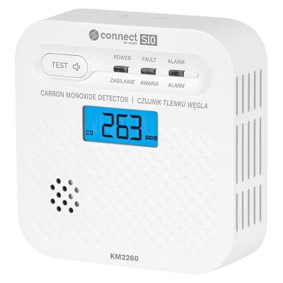 Senzor detector de gaz monoxid de carbon CONNECT S10 Wi-Fi TUYA Kruger&Matz KM2260 Senzor detector de gaz monoxid de carbon CONNECT S10 Wi-Fi TUYA Kruger&Matz KM2260